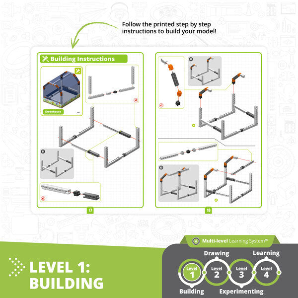 Engino STEM LABS How Greenhouses Work educational kit - British product