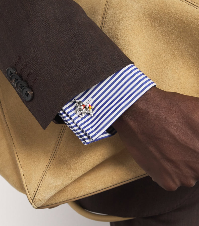 Deakin & Francis horse and jockey cufflinks, imported from the UK