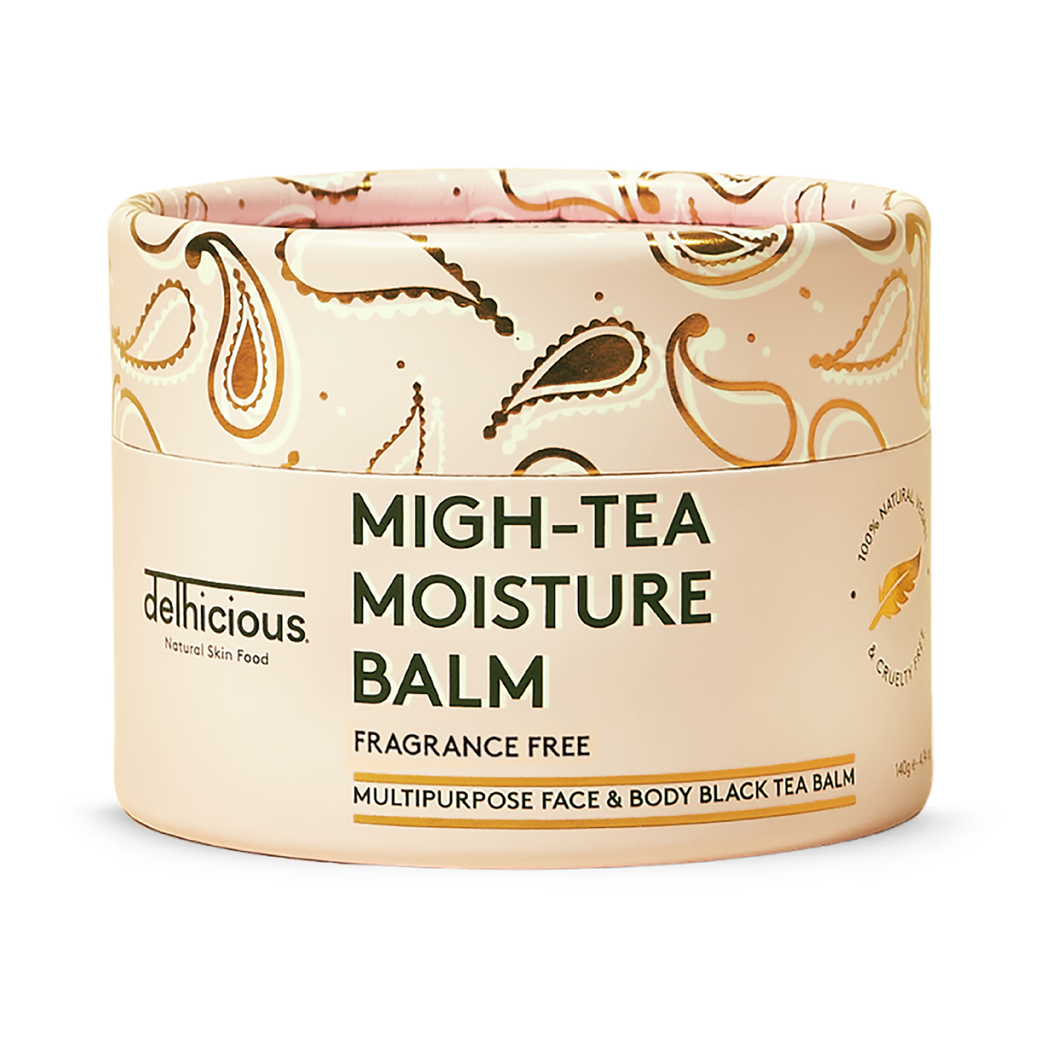 Delhicious Migh-Tea balm fragrance-free 140g, UK version