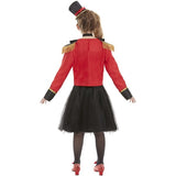 Smiffys girls deluxe ringmaster costume red jacket skirt headband, UK version