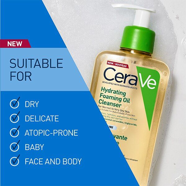 CeraVe Hydrating Foaming Oil Cleanser - Very Dry Skin 236ml GOODS Superdrug   