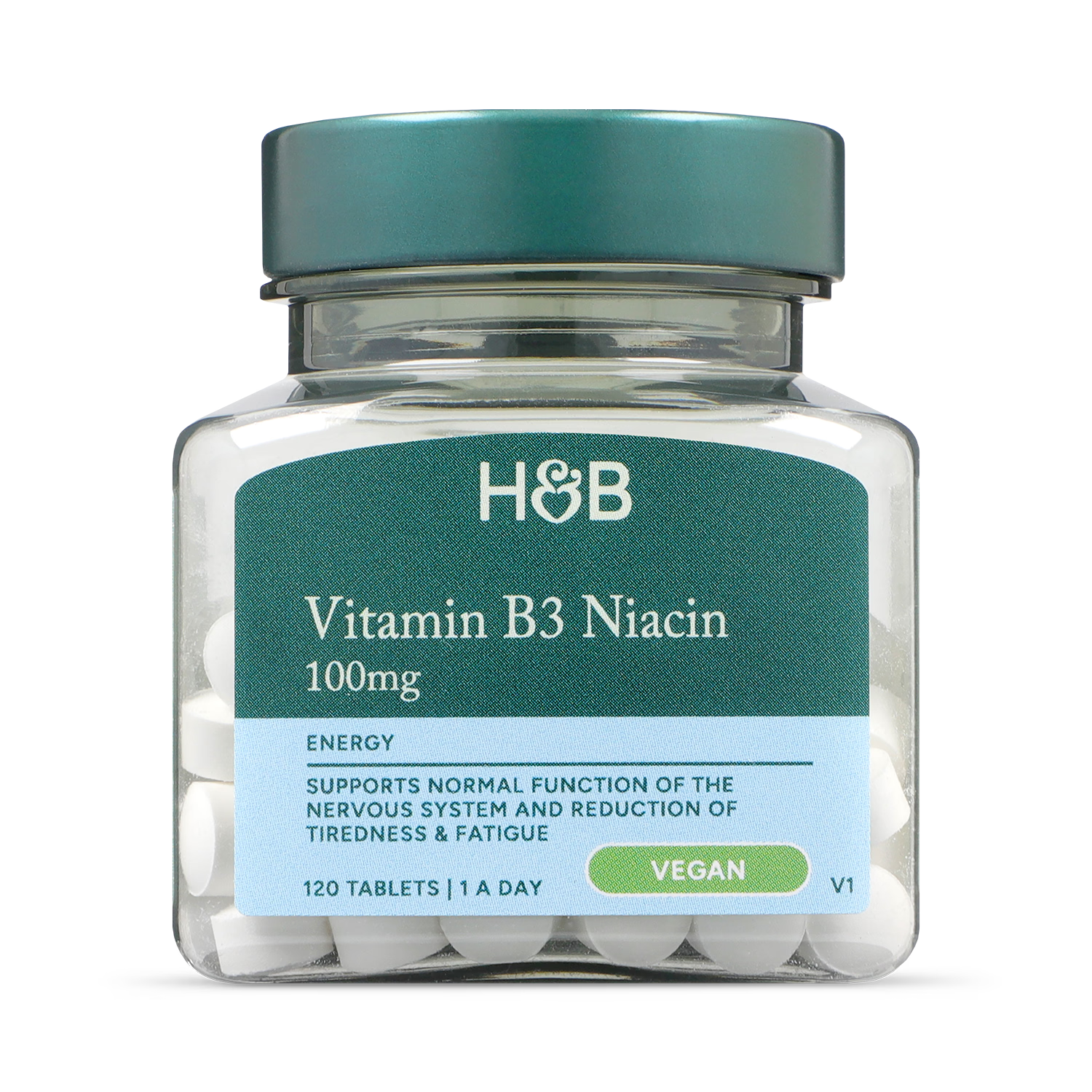 Holland & Barrett Vitamin B3 Niacin 100mg tablets, UK version