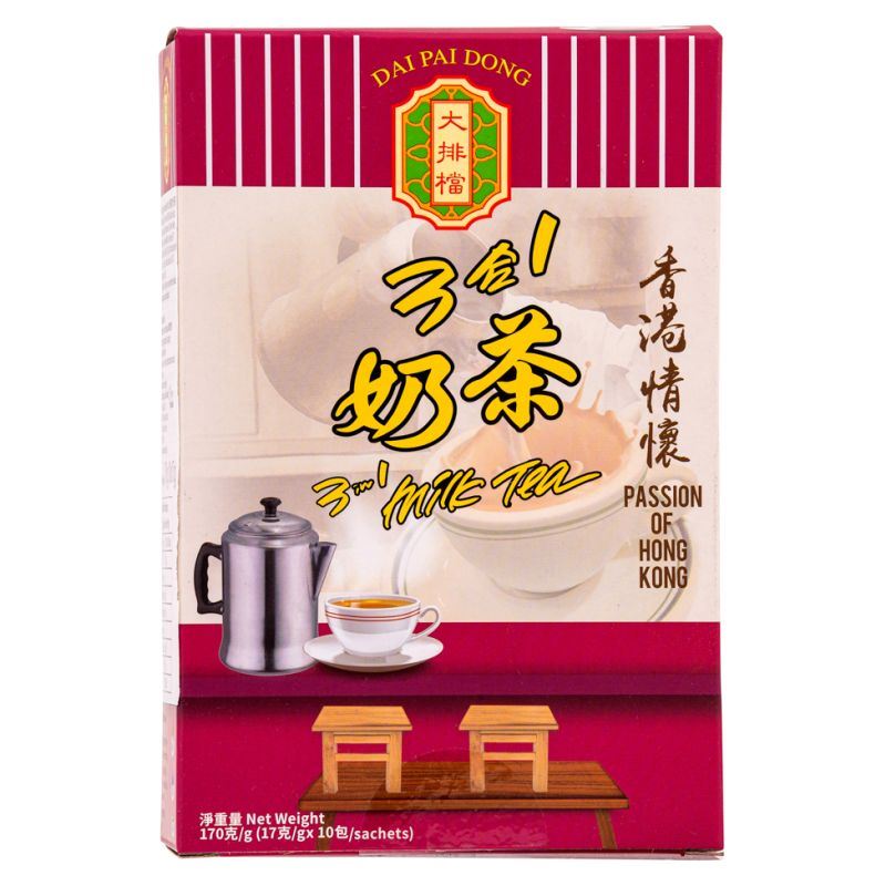 Dai Pai Dong 3-in-1 instant milk tea sachets - British product