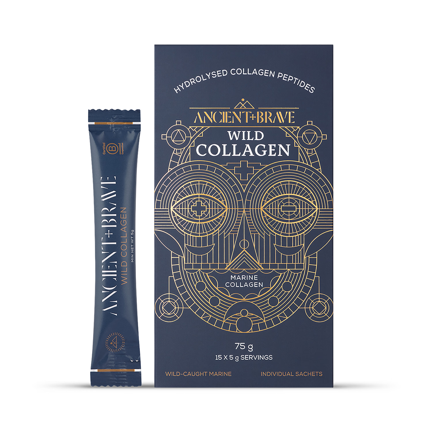 Ancient+Brave Wild Collagen sachets 15-pack - British product