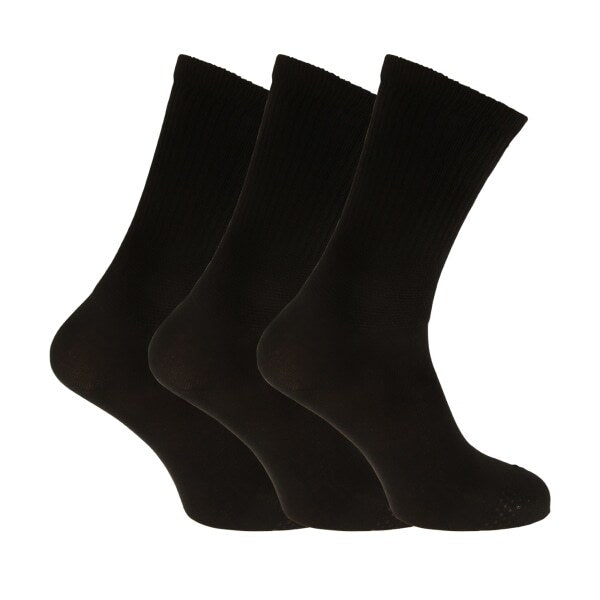 Womens Comfort Fit Diabetic Socks (3 Pairs) (UK 4-8) GOODS Superdrug Black  