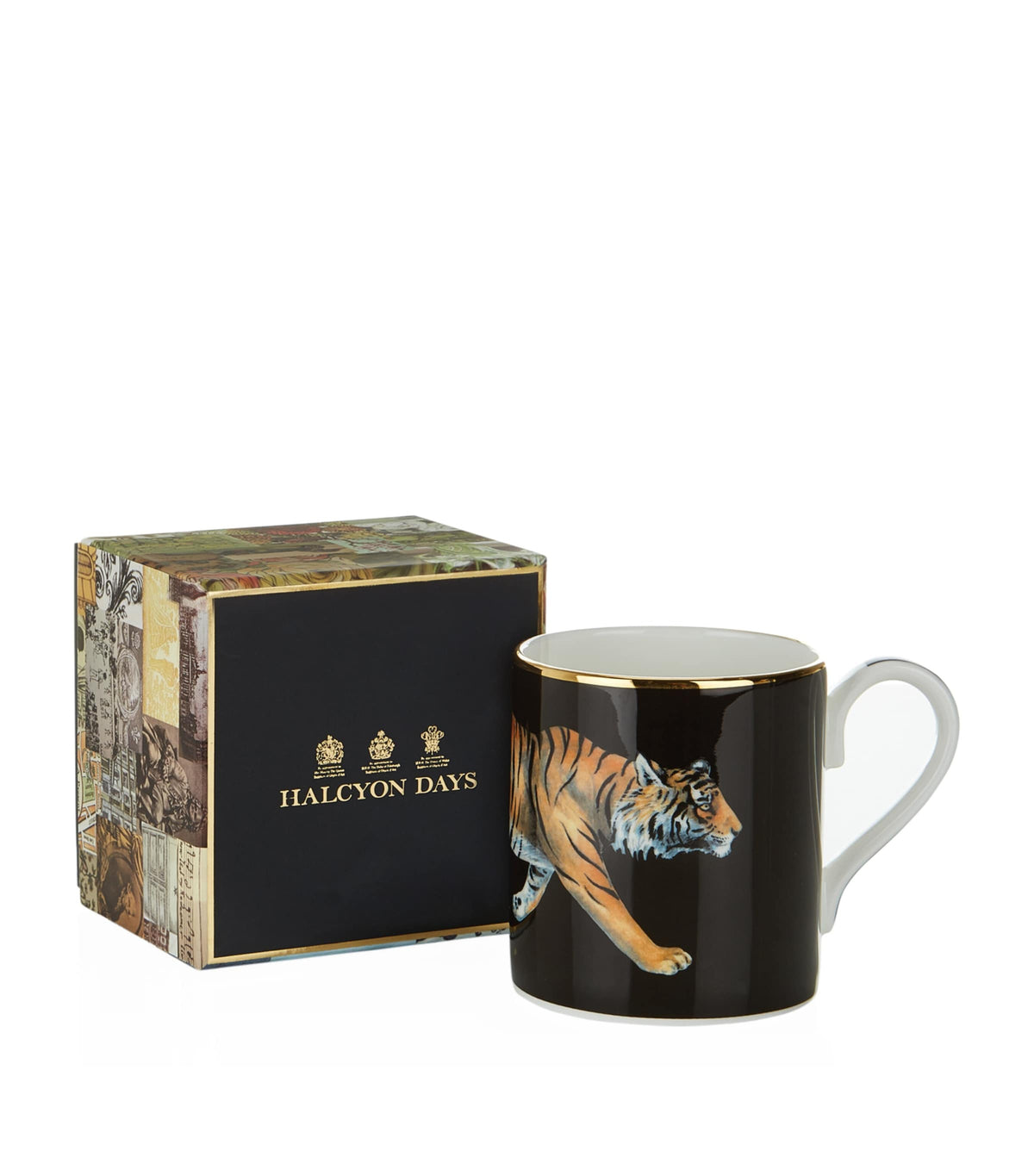 Halcyon Days Tiger Mug fine bone china, UK version