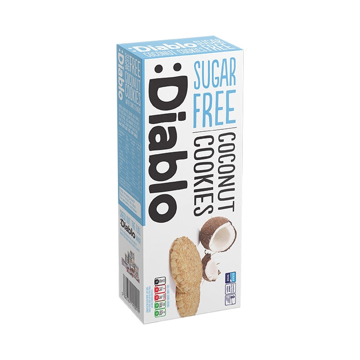 Diablo Sugar Free Chocolate  Chip Cookies 130g Chocolate, Cakes & Biscuits Holland&Barrett   