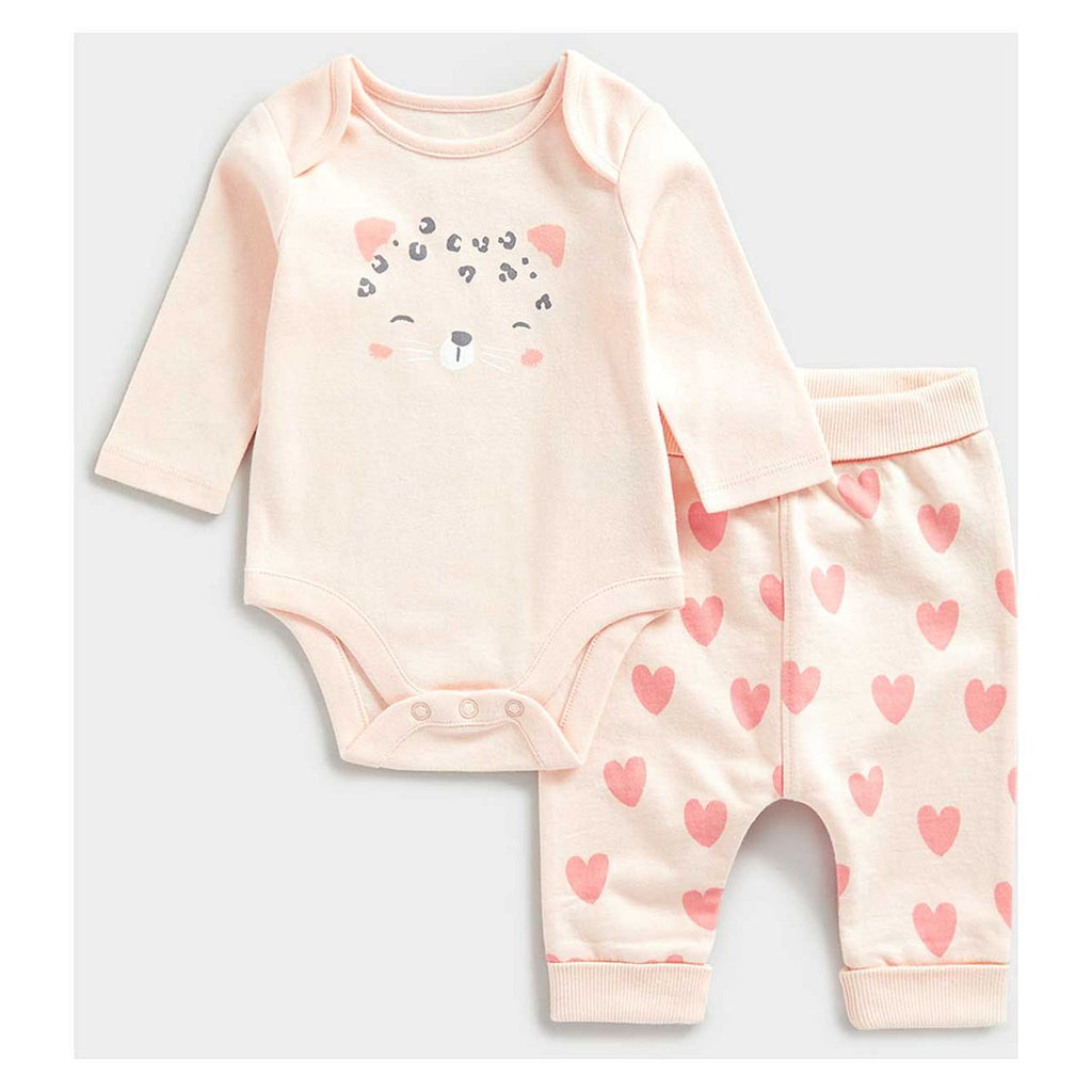 Mothercare Cat Bodysuit and Jogger Set