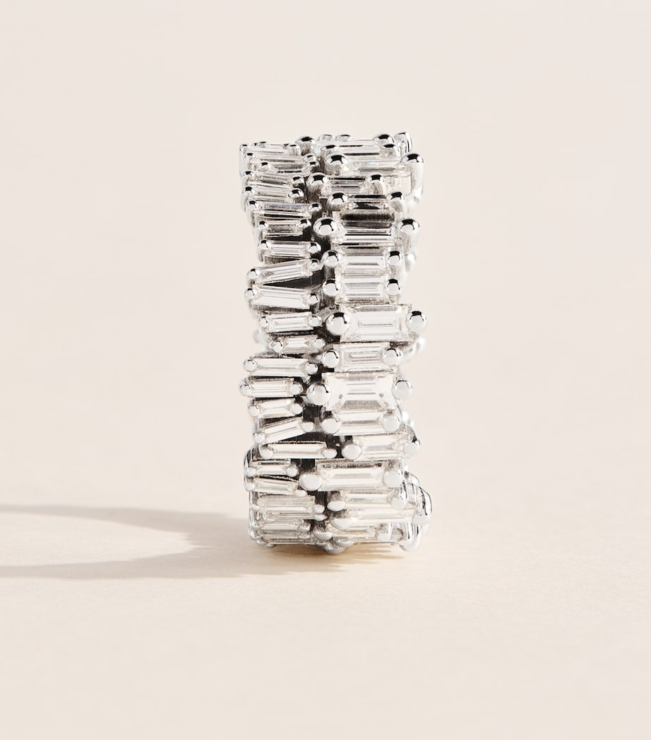 Suzanne Kalan white gold diamond eternity ring (British brand)