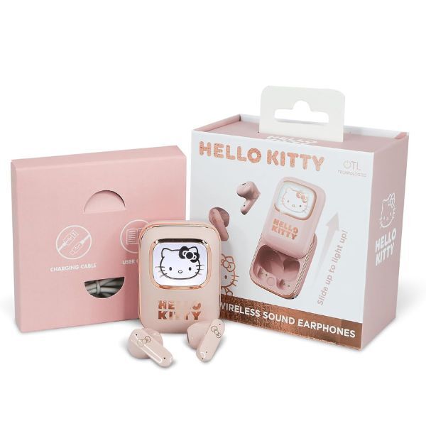 OTL Hello Kitty slide open TWS earphones - British product