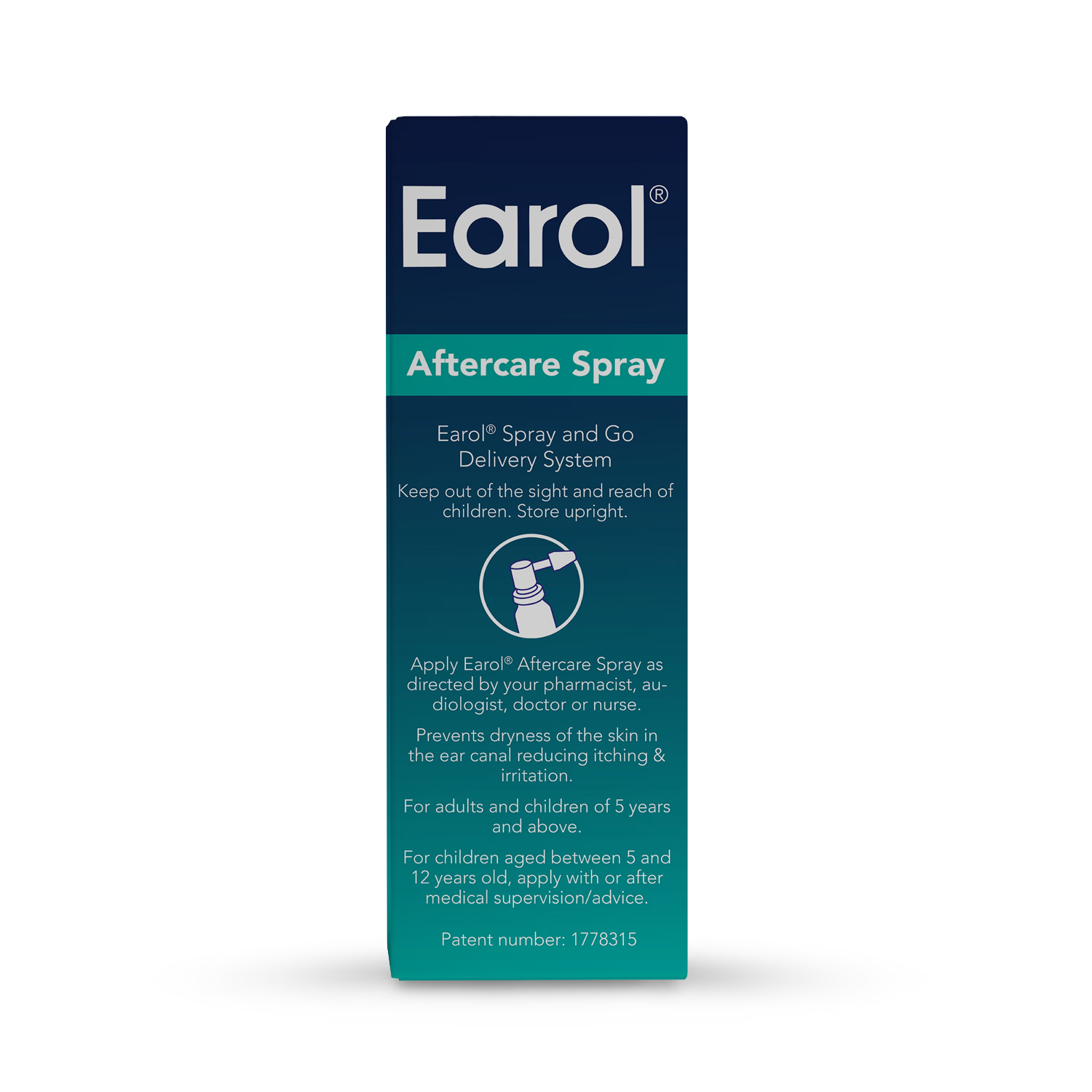 Earol after care oil spray 10ml, imported from the UK