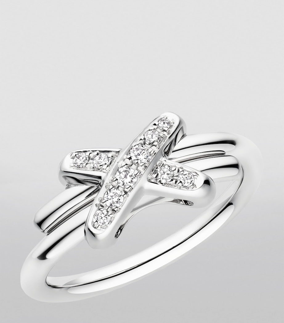 Chaumet white gold diamond ring Jeux de Liens (British brand)