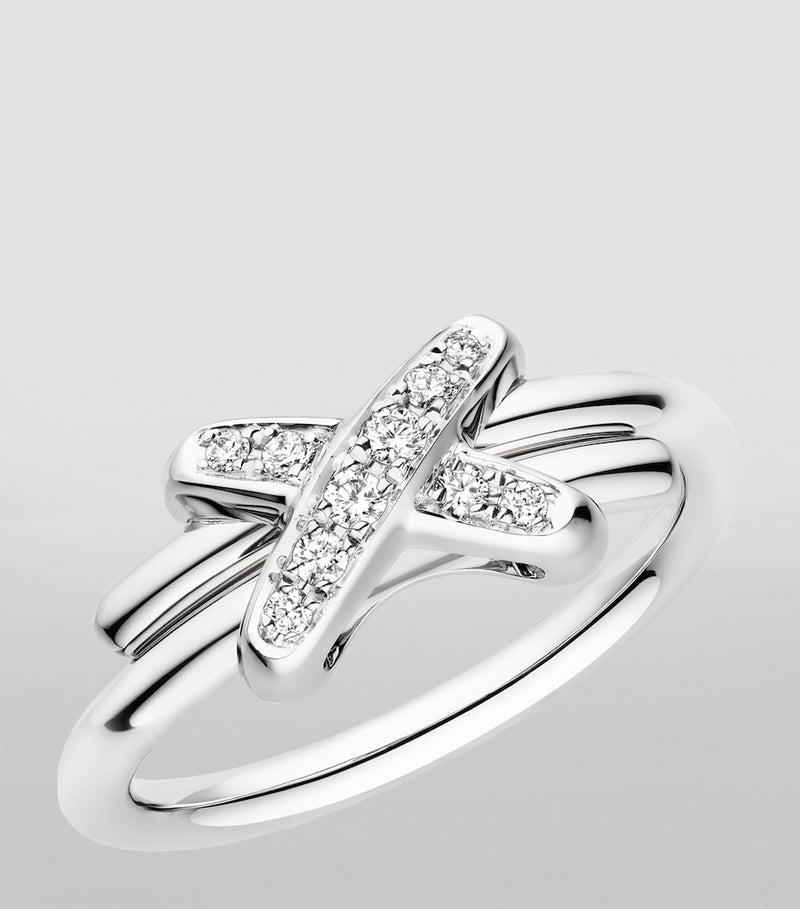 Chaumet white gold diamond ring Jeux de Liens (British brand)