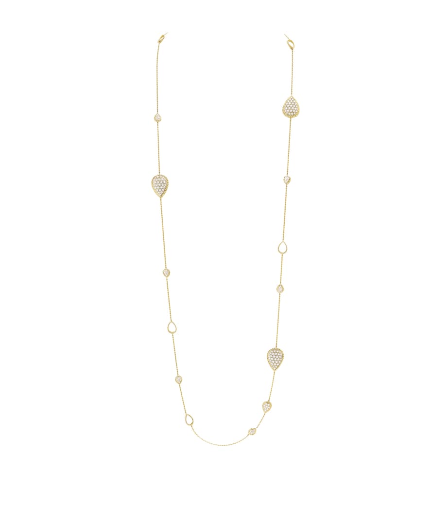 Boucheron Serpent Bohème yellow gold diamond necklace, UK version