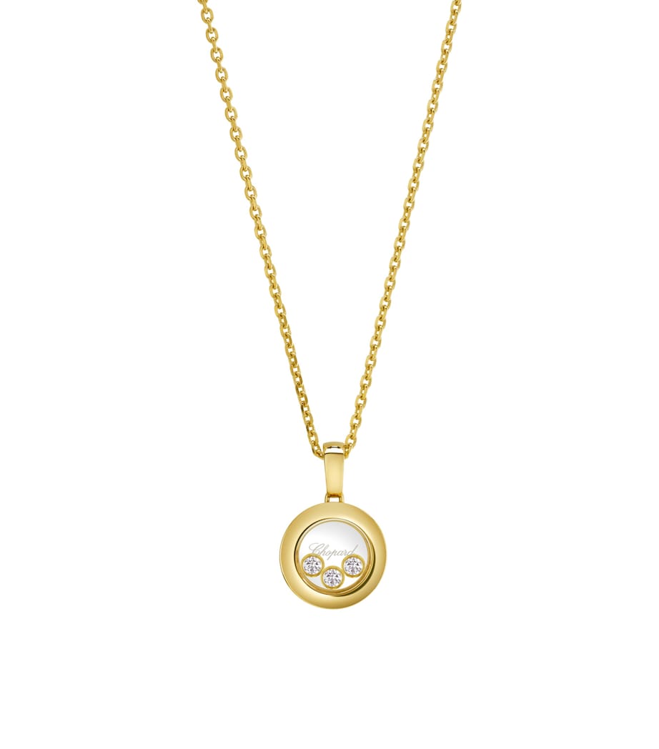 Chopard Happy Diamonds pendant necklace yellow gold diamond, UK version
