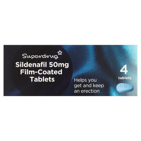 Superdrug Sildenafil 50mg Film-coated Tablet 4's GOODS Superdrug   