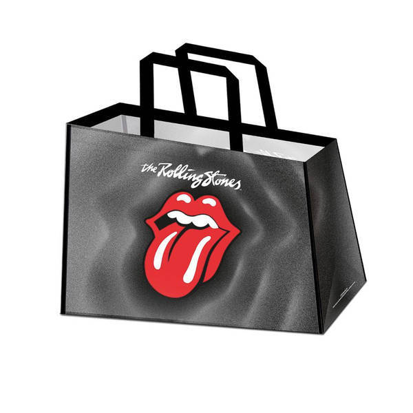 Rolling Stones tote bag with iconic band logo, imported from the UK