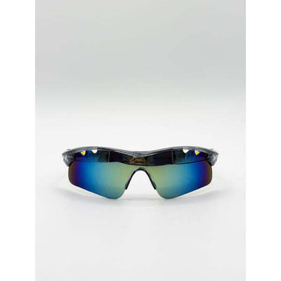 Superdrug SVNX Outdoor Sport Racer Sunglasses Multi Yellow- Buy online at McGrocer