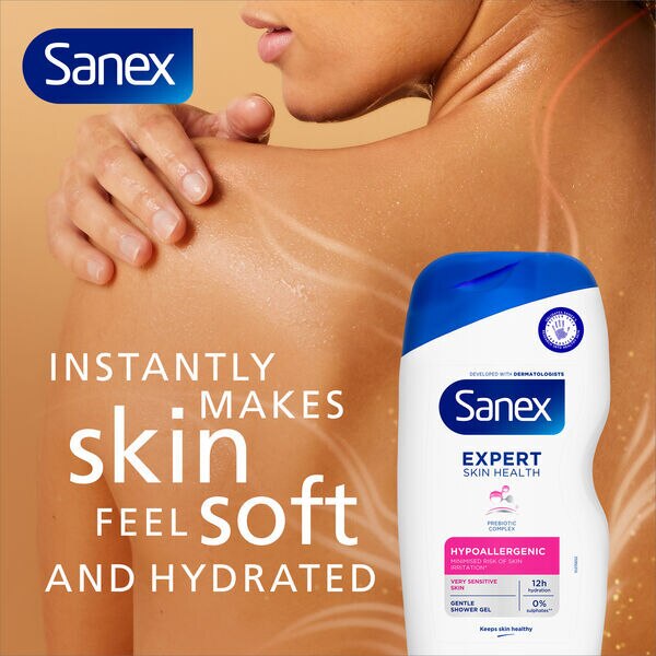 Sanex Expert Skin Health Hypoallergenic Shower Gel 450ml GOODS Boots   