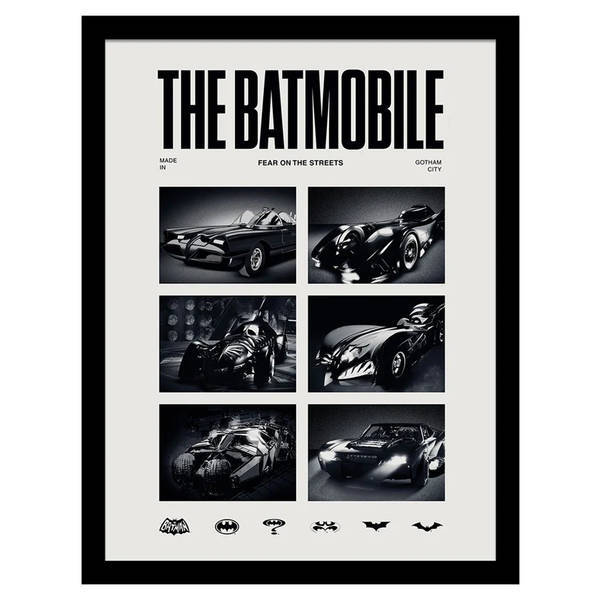 DC Comics Batman 1989 Batmobile print, UK version