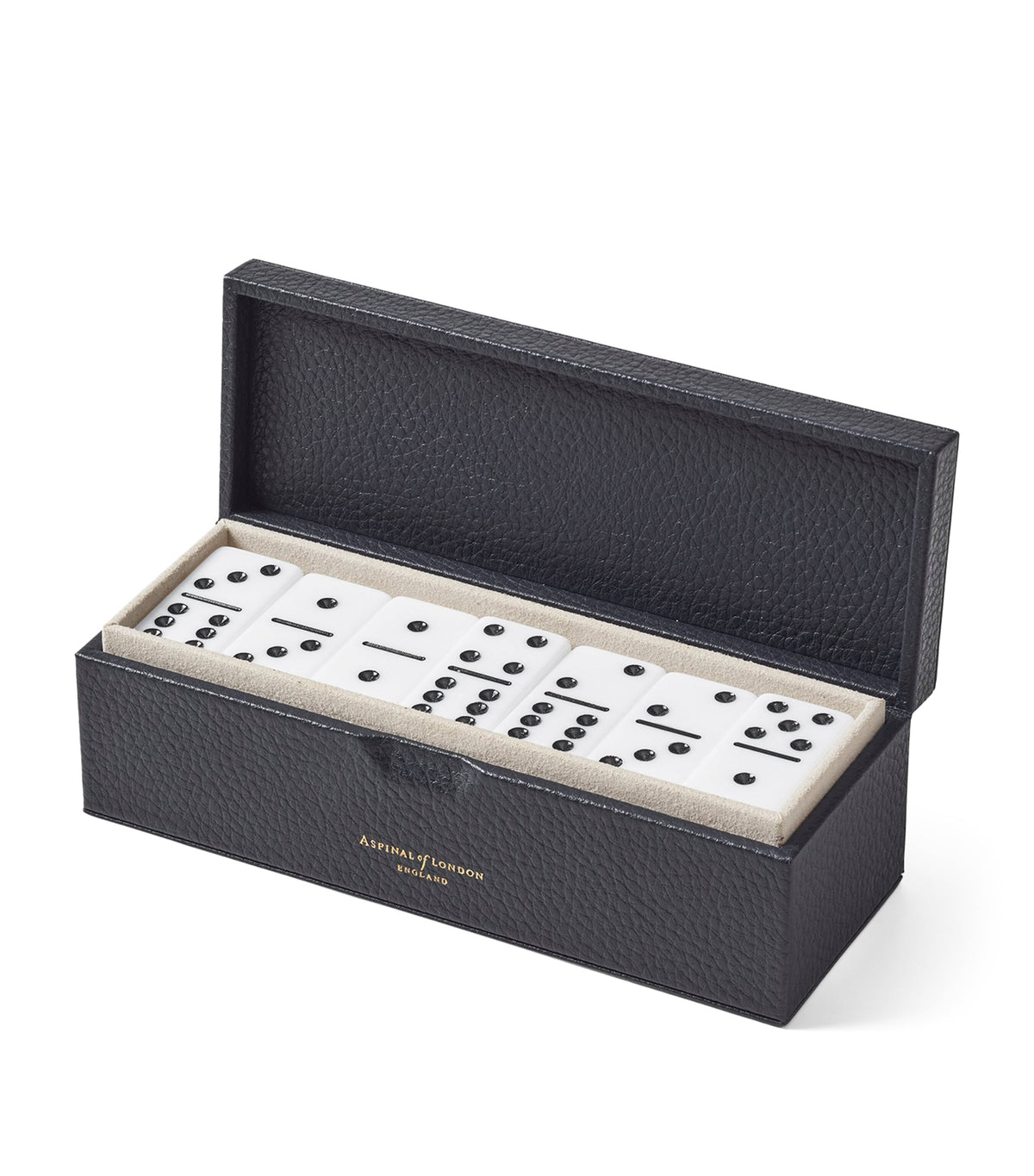 Aspinal Of London Leather Dominoes Set - British product
