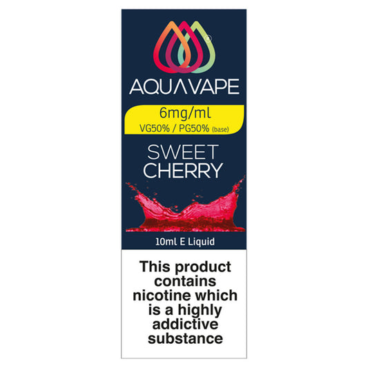Aqua Vape Sweet Cherry E-Liquid 6mg GOODS ASDA   