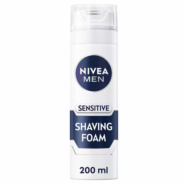 Nivea Men Sensitive Shaving Foam 200ml, UK version