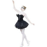 Smiffys Gothic Swan masquerade costume in black (British brand)