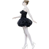 Smiffys Gothic Swan masquerade costume in black (British brand)