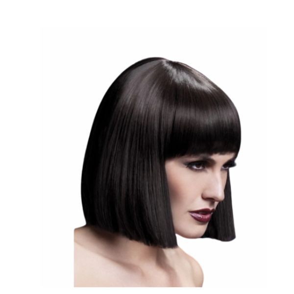 Fever Lola wig brown blunt cut bob with fringe 30cm, UK version