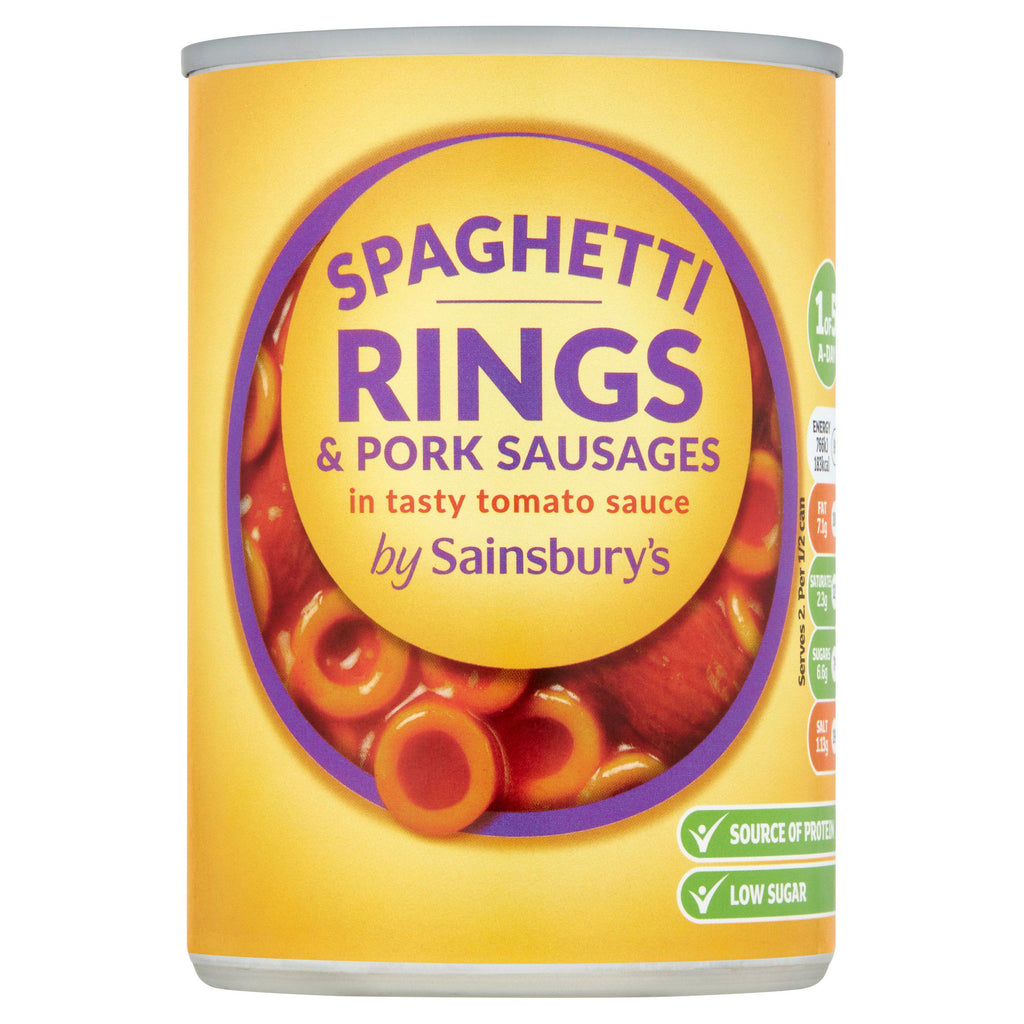 Sainsbury's Spaghetti Rings & Pork Sausages 400g