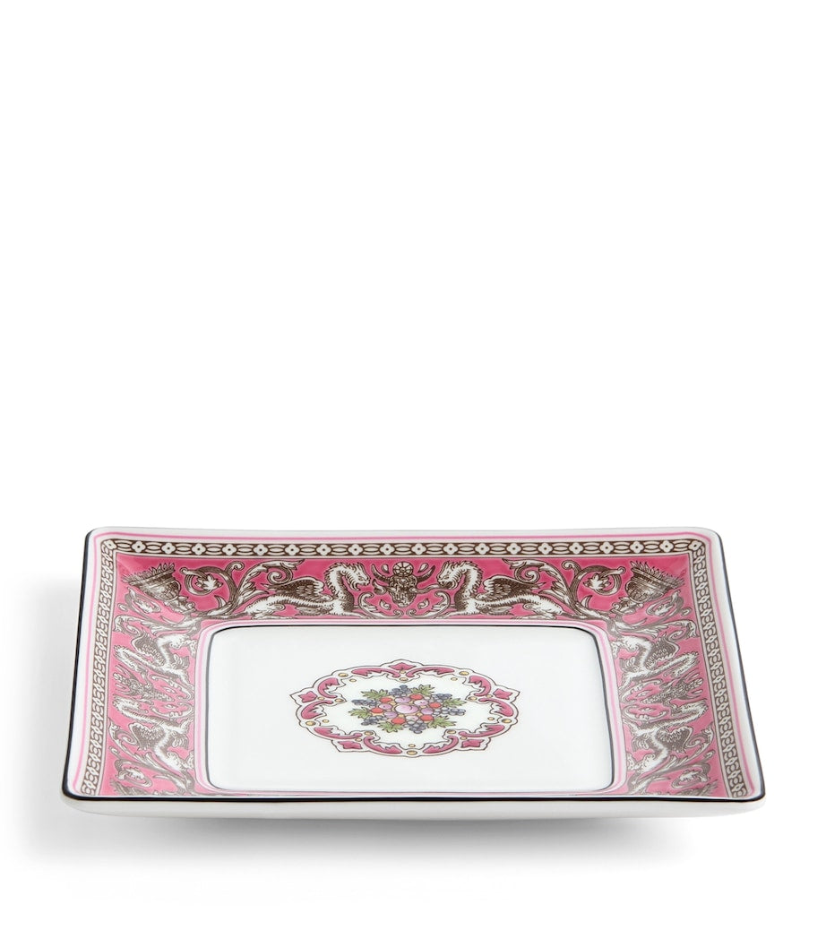 Wedgwood Florentine Fuchsia square tray 14cm (British brand)