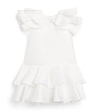 Mama Luma Jacquard Ruffle Dress for girls 3-12 years, imported from the UK