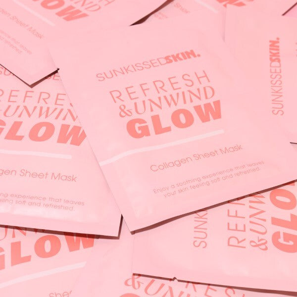 Sunkissed collagen face mask gift set 10 pack, imported from the UK