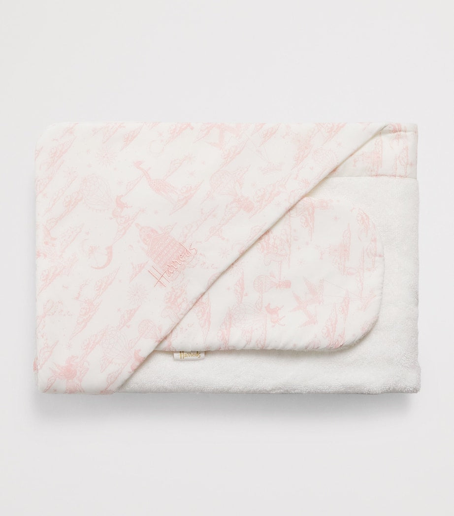 Harrods organic cotton hooded towel and mitt set, UK version