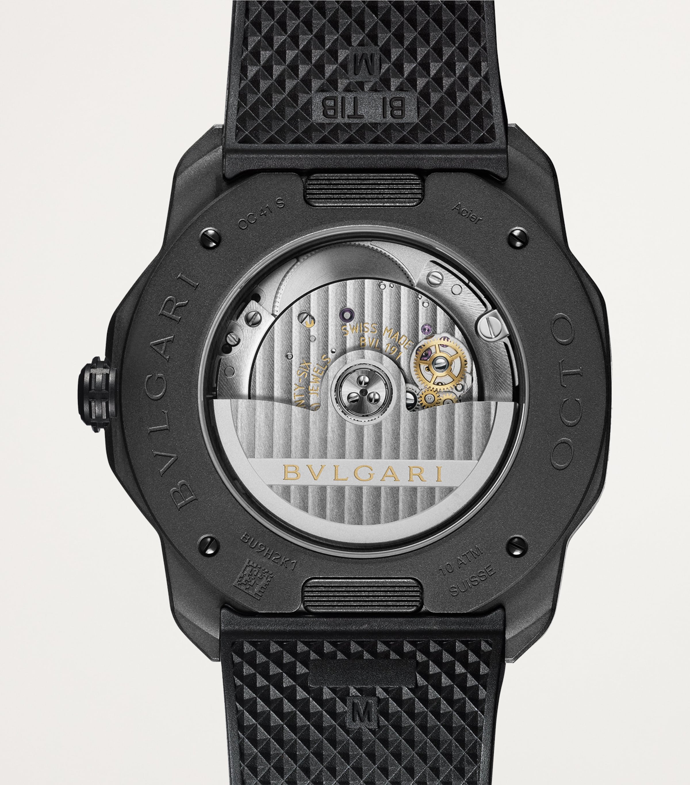 Bvlgari Octo Roma watch black dial 41mm, imported from the UK