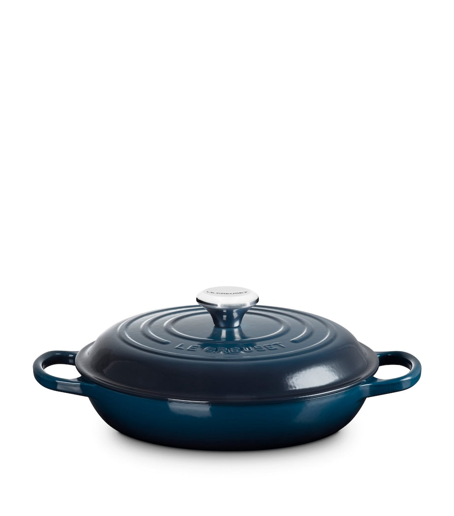 Le Creuset enamelled cast iron shallow casserole dish 26cm, UK version