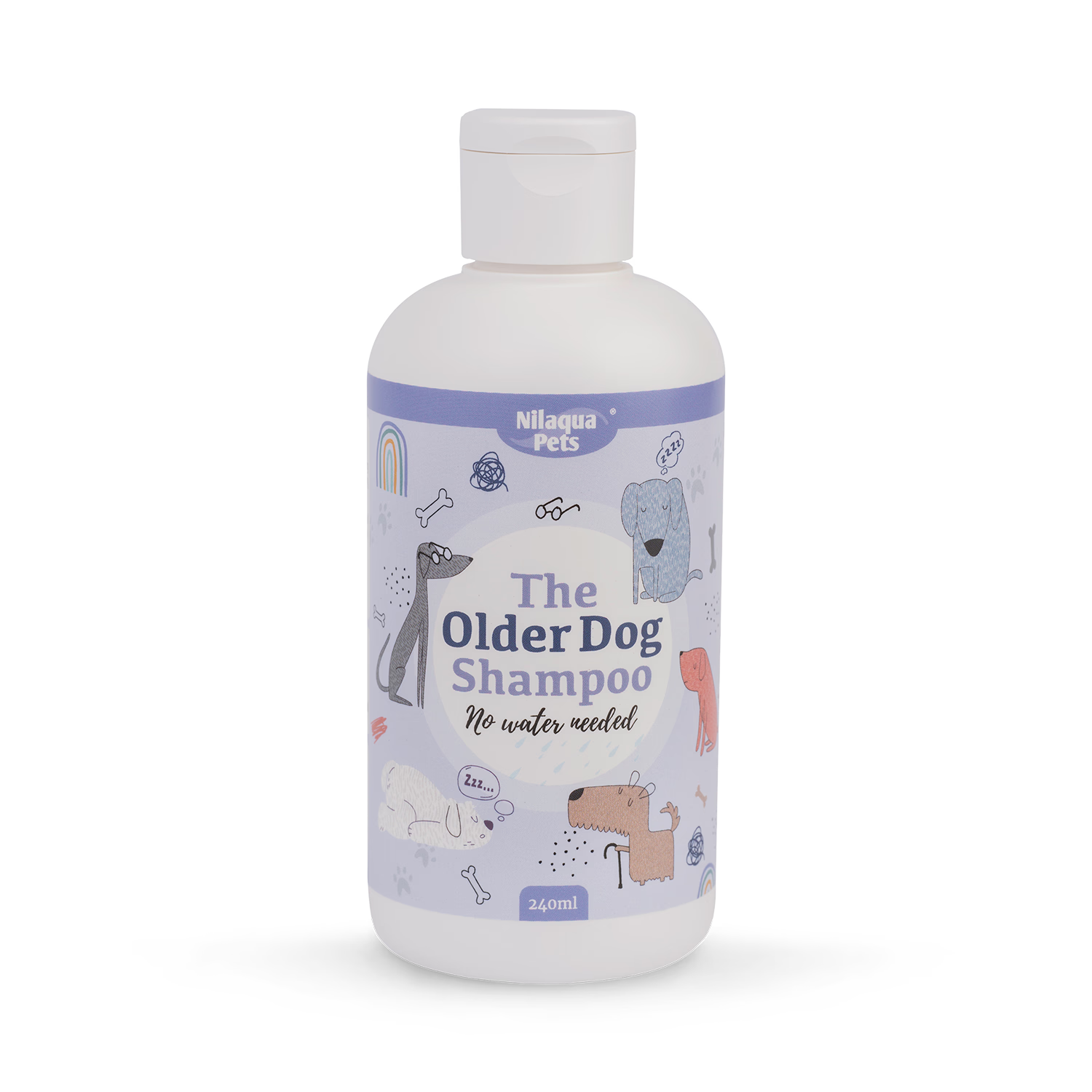 Older Dog towel off pet shampoo for incontinence 240ml (British brand)