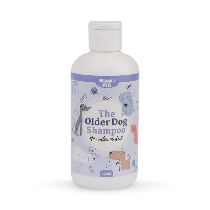 Older Dog towel off pet shampoo for incontinence 240ml (British brand)
