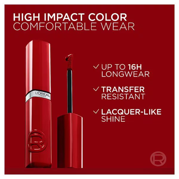 L'Oréal Paris liquid lipstick 220 Paris Sunset, UK version