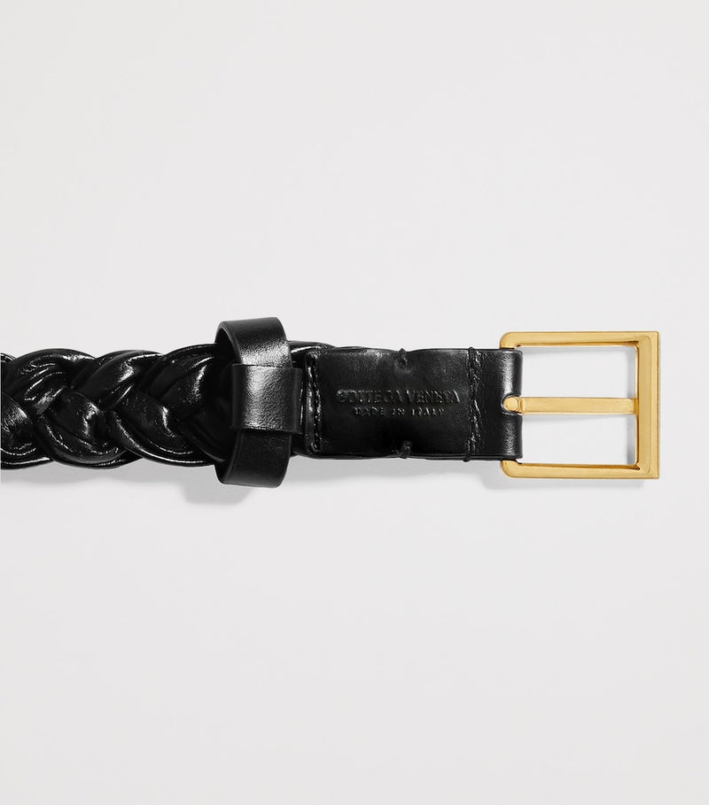 Bottega Veneta Intreccio Solo belt 2cm, imported from the UK