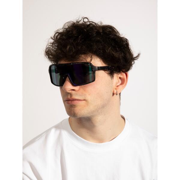 SVNX polarised sunglasses black speckle frame UV400 protection - British product