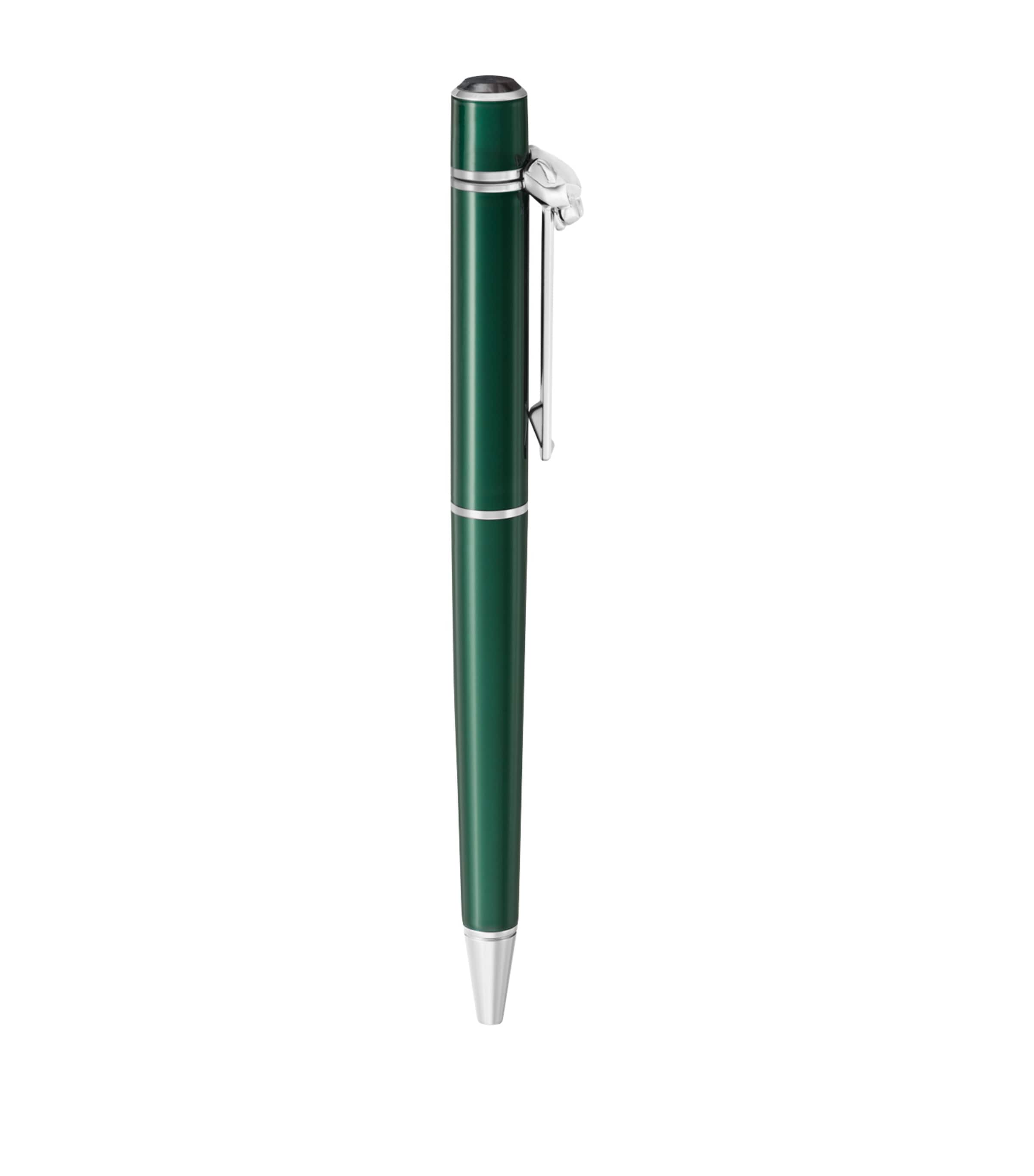 Cartier ballpoint pen with palladium hardware and glossy lacquer 13cm - British product