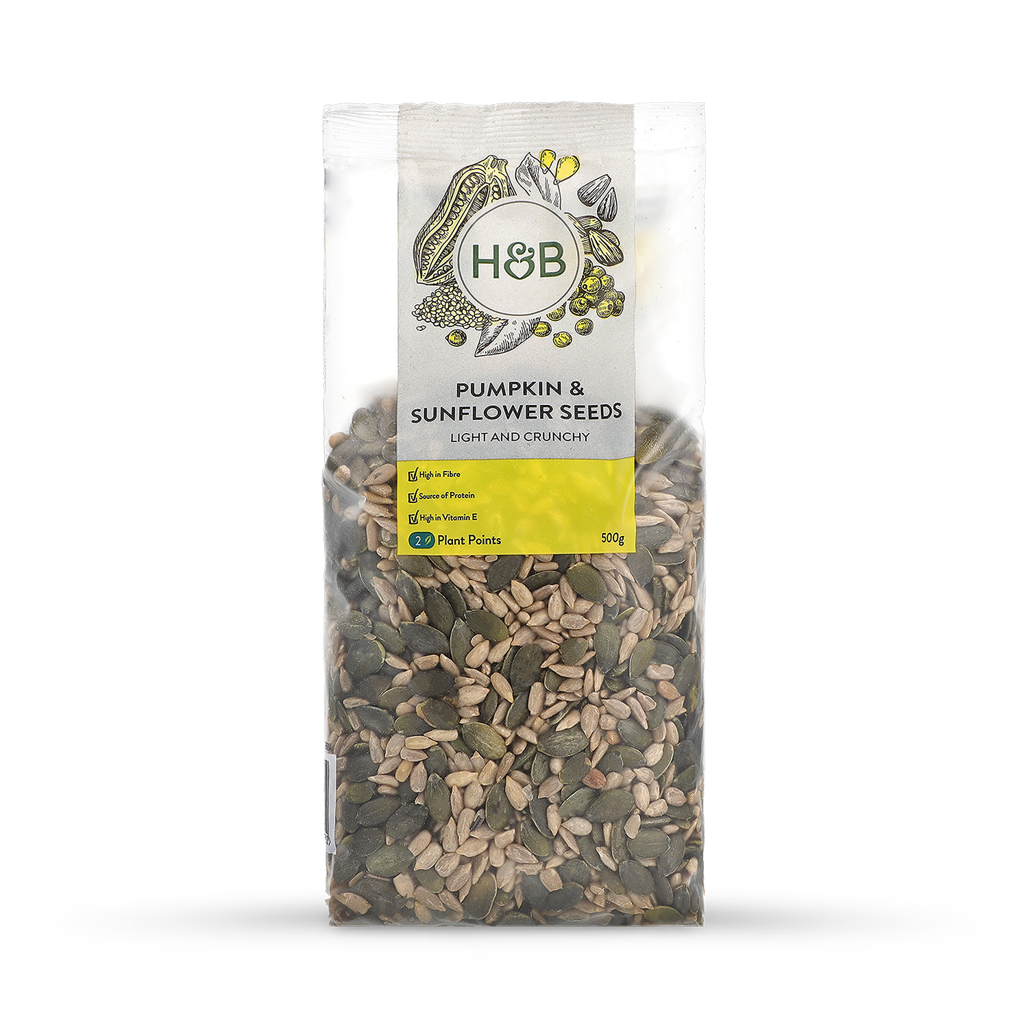 Holland & Barrett Pumpkin Sunflower Seed Mix 500g, imported from the UK