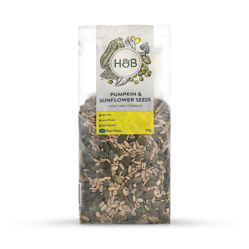 Holland & Barrett Pumpkin Sunflower Seed Mix 500g, imported from the UK