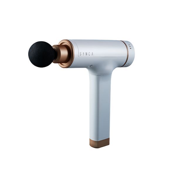 Synca Kitta percussive massage gun with 6 interchangeable heads - British product