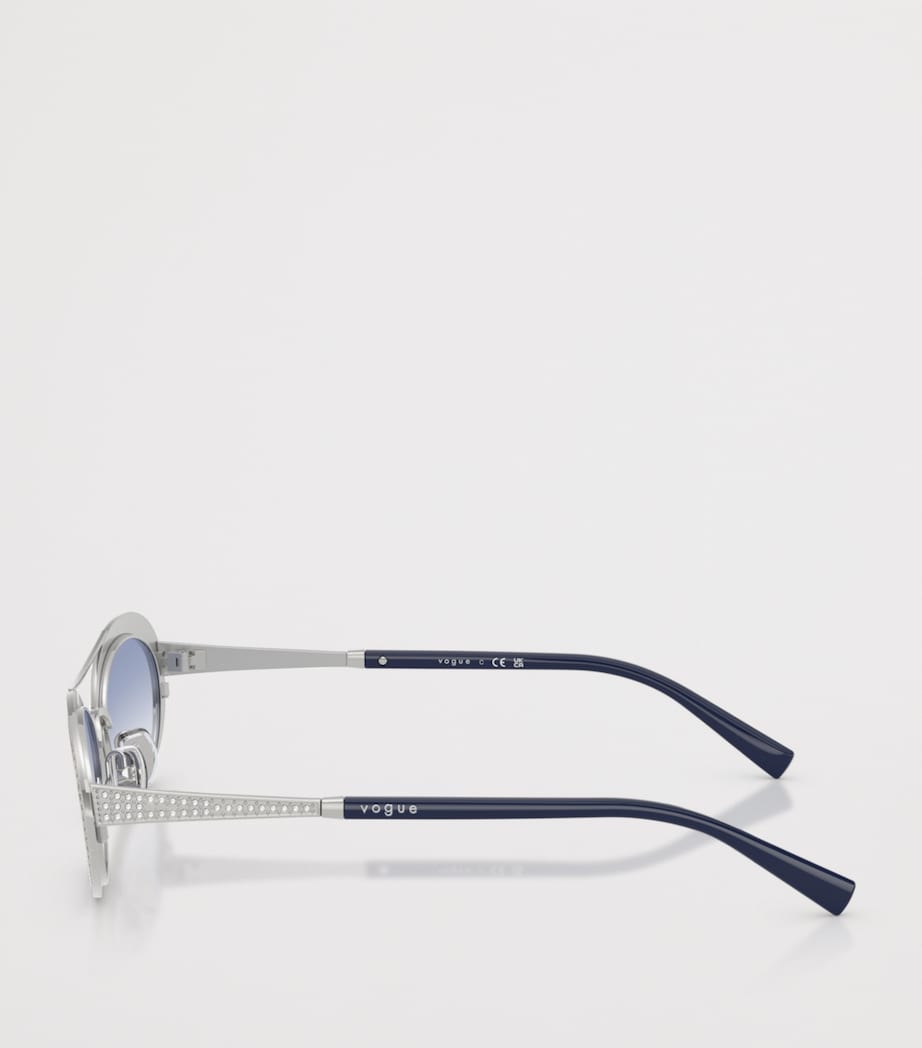 Vogue Rhinestone Oval Sunglasses - British product