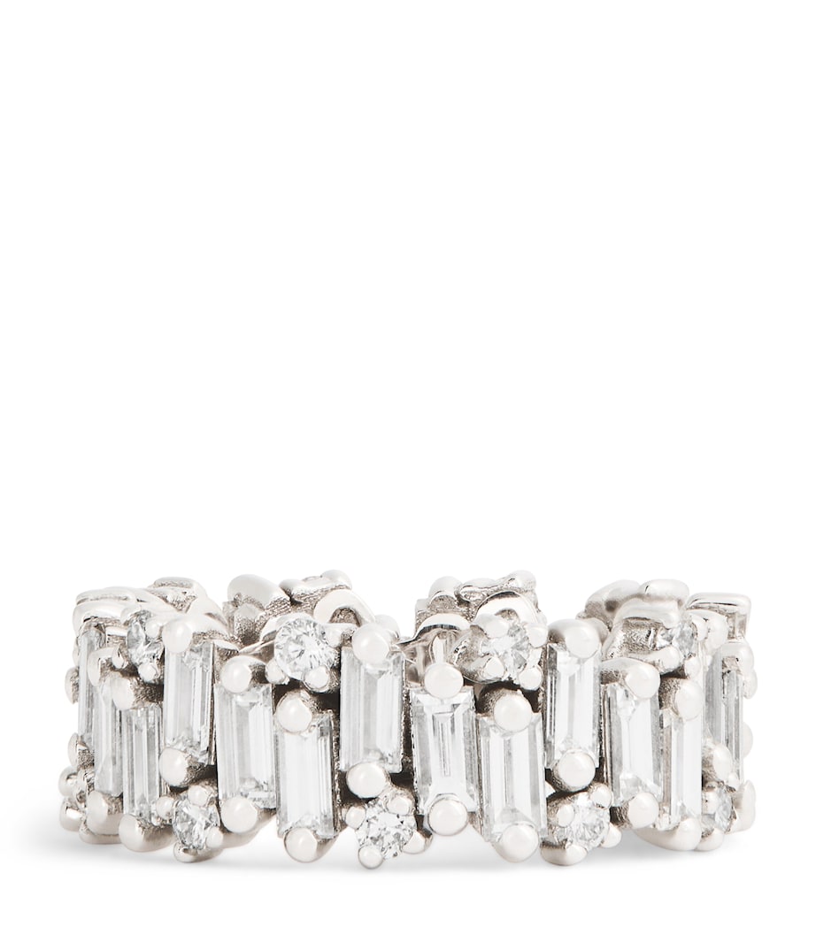 Suzanne Kalan white gold diamond eternity ring, UK version
