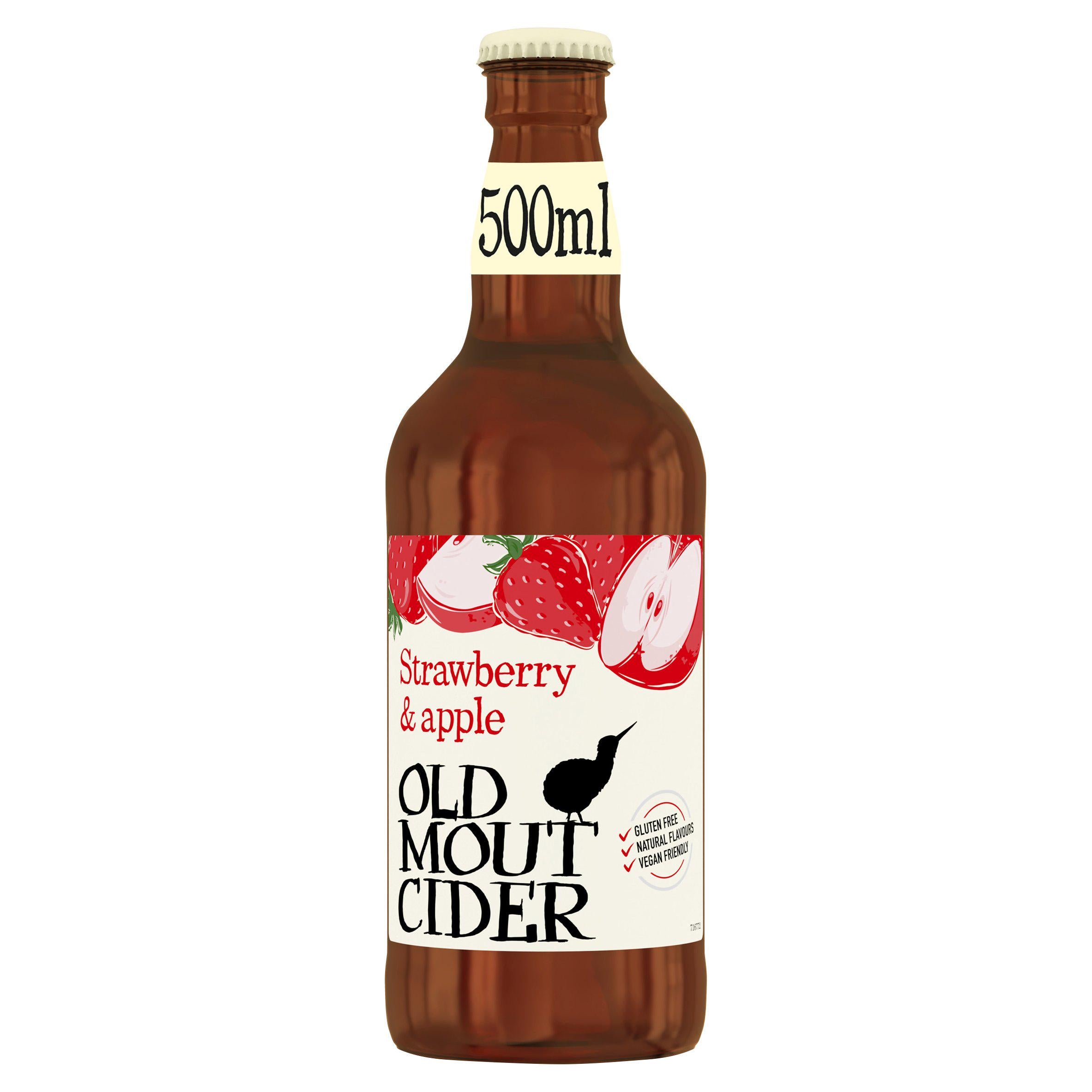 Old Mout Cider Strawberry & Apple Bottle 500ml GOODS Sainsburys   