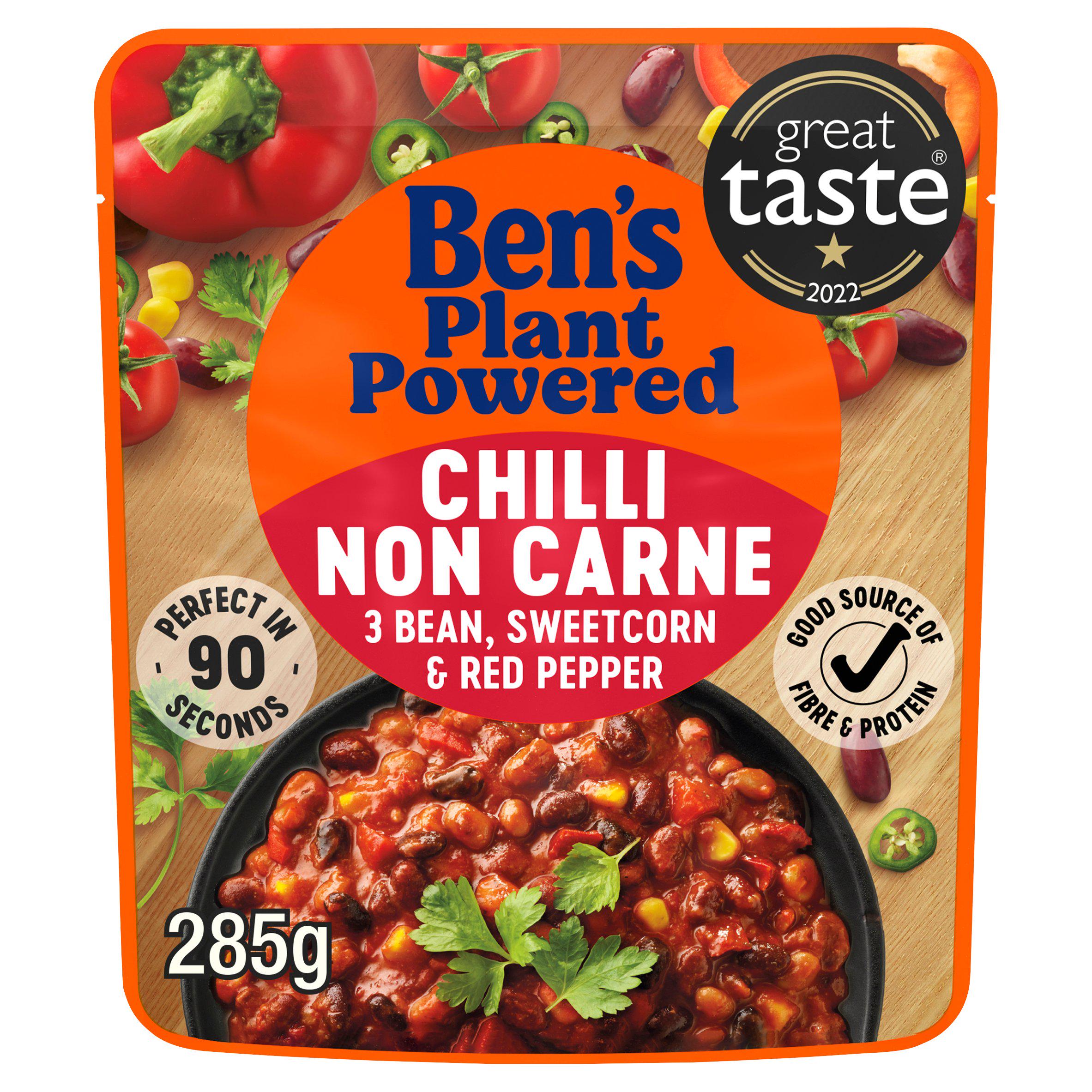 Ben's Plant Powered Chilli Non Carne 285g GOODS Sainsburys   